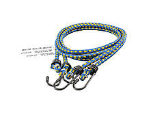 Стяжка вантажу MASTERTOOL гумова Ø 8 мм 120 см набір 2 шт