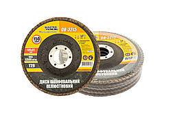 Диск шліфувальний пелюстковий конусний MASTERTOOL Т29 зерно 150 125х22 мм 5 шт