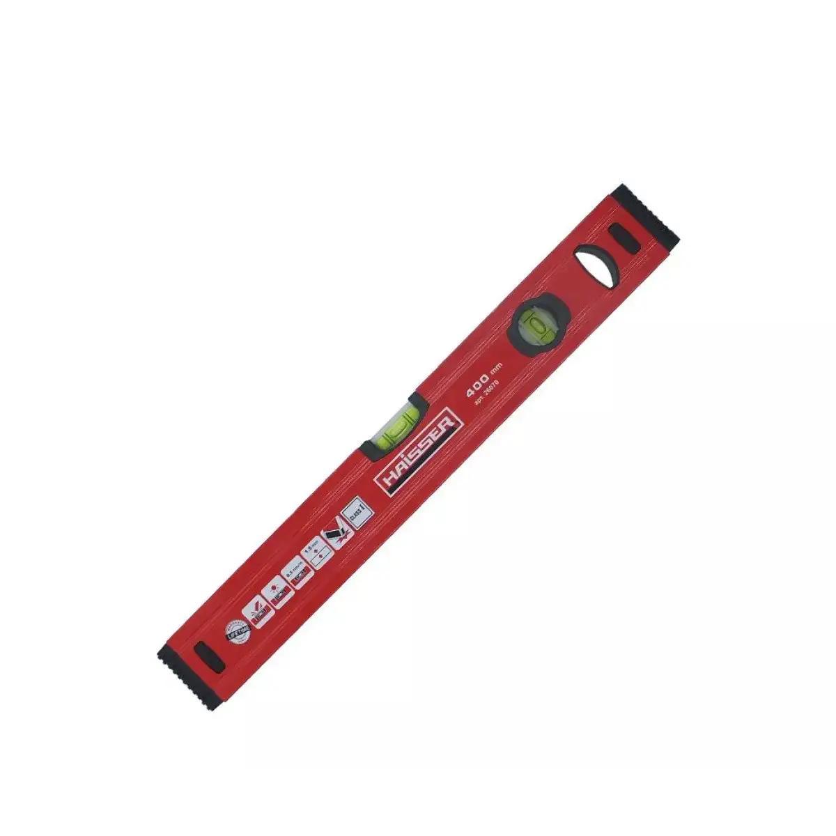 Рівень спиртовий 400 мм 26070 профіль 1.5 мм HAISSER, фото 1