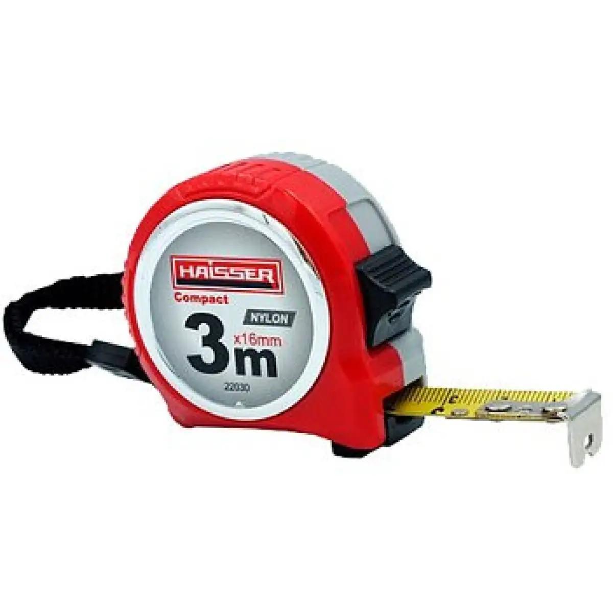 Рулетка вимірювальна 22030 Haisser 3 м х 16мм, фото 1