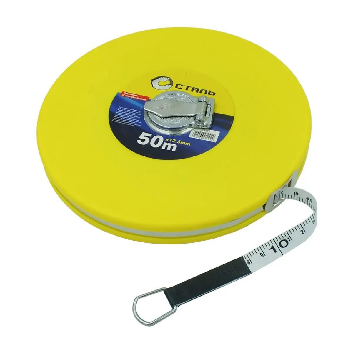 Рулетка скловолоконна 22712 Сталь 50 м, фото 1