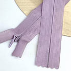 Потаємна блискавка 18см Китай нейлонова основа колір бузковий