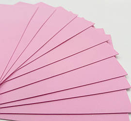 Фоаміран / Упаковка - 10 аркушів / 2 мм / 30х20см / Рожевий