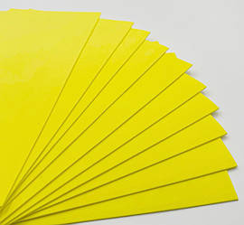 Фоаміран / Упаковка - 10 аркушів / 2 мм / 30х20см / Жовтий
