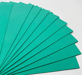 Фоаміран / Упаковка - 10 аркушів / 2 мм / 30х20см / Аквамарин