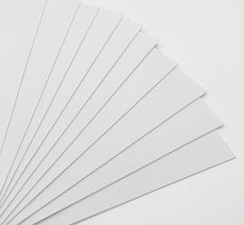 Фоаміран / Упаковка - 10 аркушів / 2 мм / 30х20см / Білий