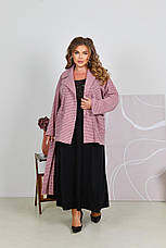 Теплий костюм спідниця трикотаж кардиган ангора у великому розмірі, фото 2