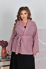 Теплий костюм спідниця трикотаж кардиган ангора у великому розмірі, фото 5