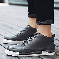 Напівчеревики чоловічі зі шнурками весна-осінь сірий, Київ