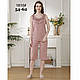 Жіноча піжама з бриджами Розміри: 54,56,58,60,62 (49327), фото 2