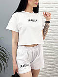 Костюм спортивний з шортами "La perla", фото 6