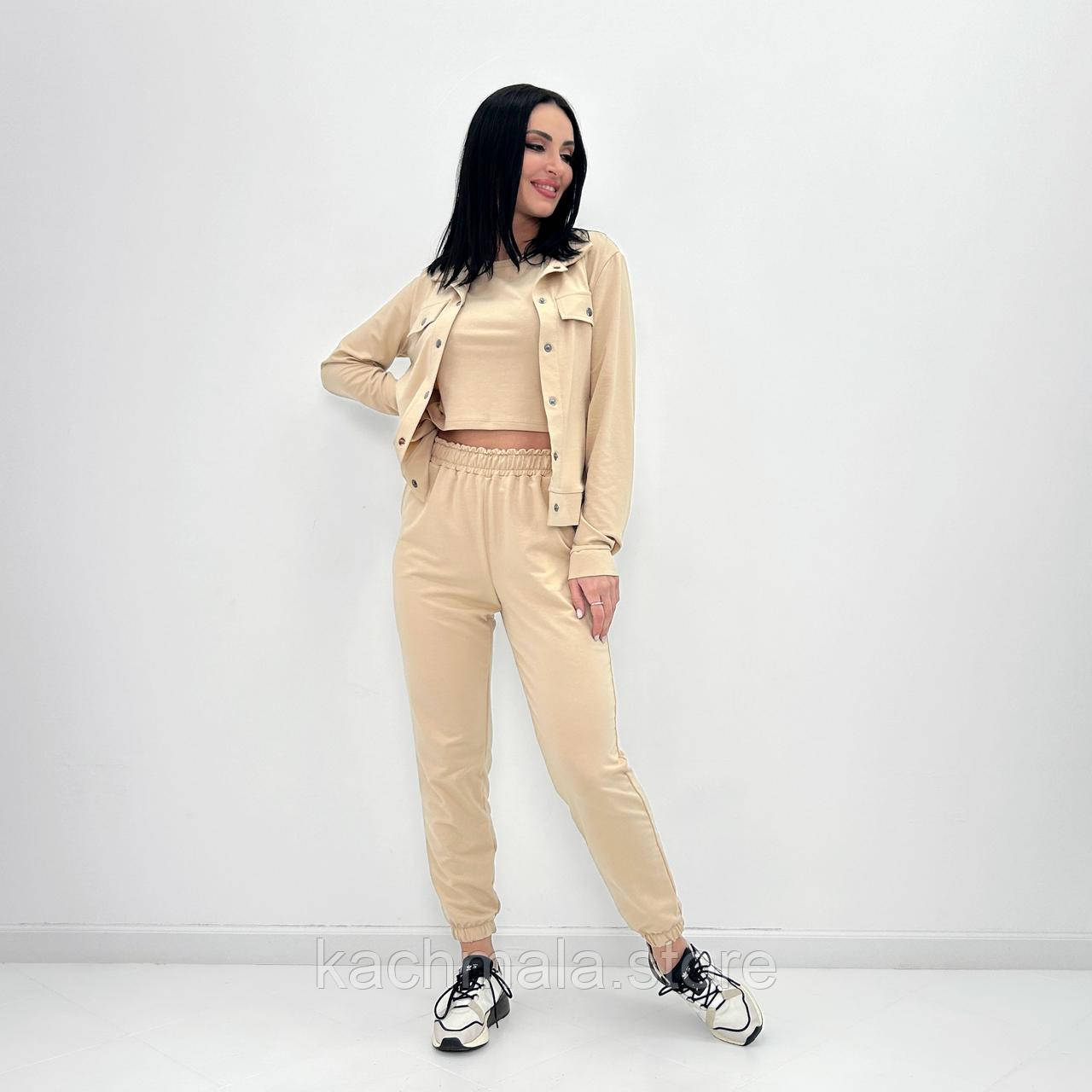 Жіночий трикотажний костюм трійка "Amalfi", фото 1