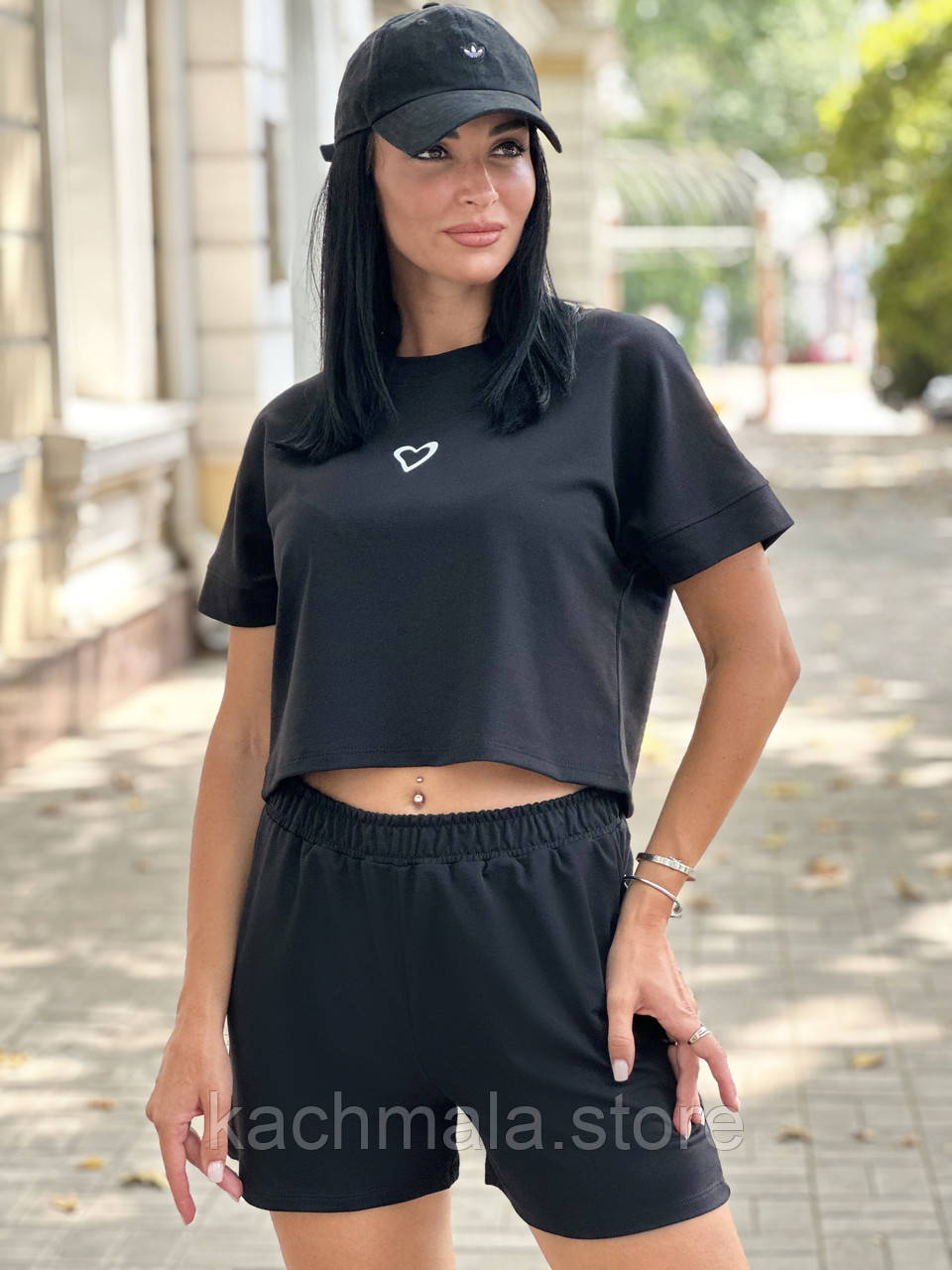 Трикотажний літній костюм шорти і футболка "Carter"| Норма і батал, фото 1