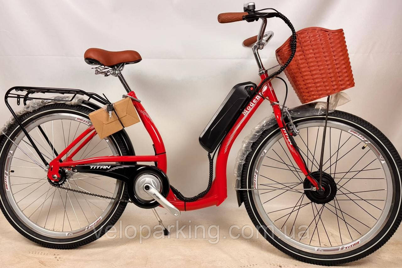 Електровелосипед 26/28 Titan 500 W, 48V10AH, 18A мотор-колесо MXUS міський жіночий дорожній Palermo