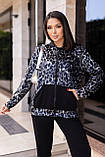 Леопардовий спортивний костюм демісезонний "Kaspi" | Норма і батал | Розпродаж моделі, фото 7