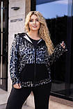 Леопардовий спортивний костюм демісезонний "Kaspi" | Норма і батал | Розпродаж моделі, фото 9