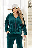 Велюровий спортивний костюм жіночий "Davos" | Норма і батал, фото 2