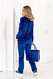 Велюровий спортивний костюм жіночий "Davos" | Норма і батал, фото 7