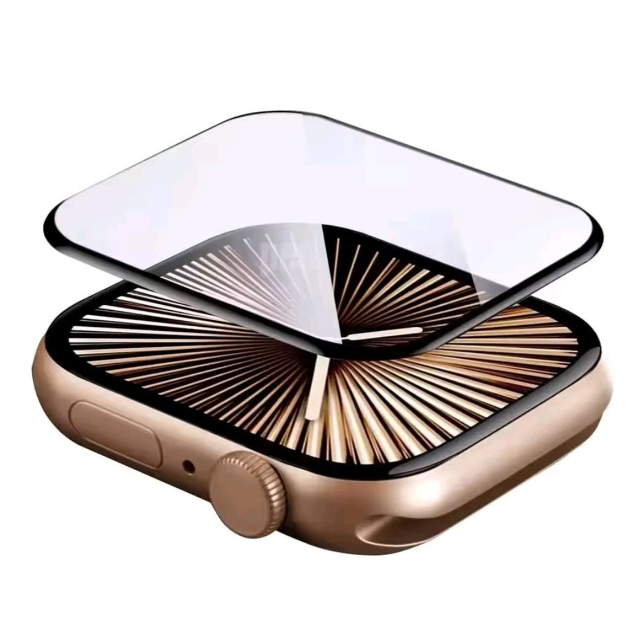 Захисна плівка для годинника Apple Watch Series 10 (46мм.) / Чорна рамка, фото 1