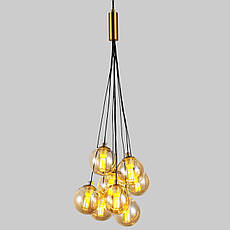 Підвісна бронзова люстра "Пучок" на 9 ламп (800-P1023-9 AM), фото 4