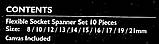 Ключі ріжково-шарнірні JCB набір 10 предметів (8, 10, 12 - 17, 19, 21 мм) JCB-5010R, фото 10