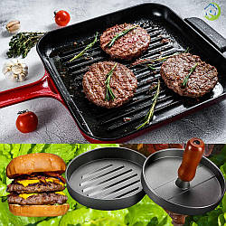 🎉 Новинка у нашому магазині — Універсальна металева пресформа для котлет Burger Press!