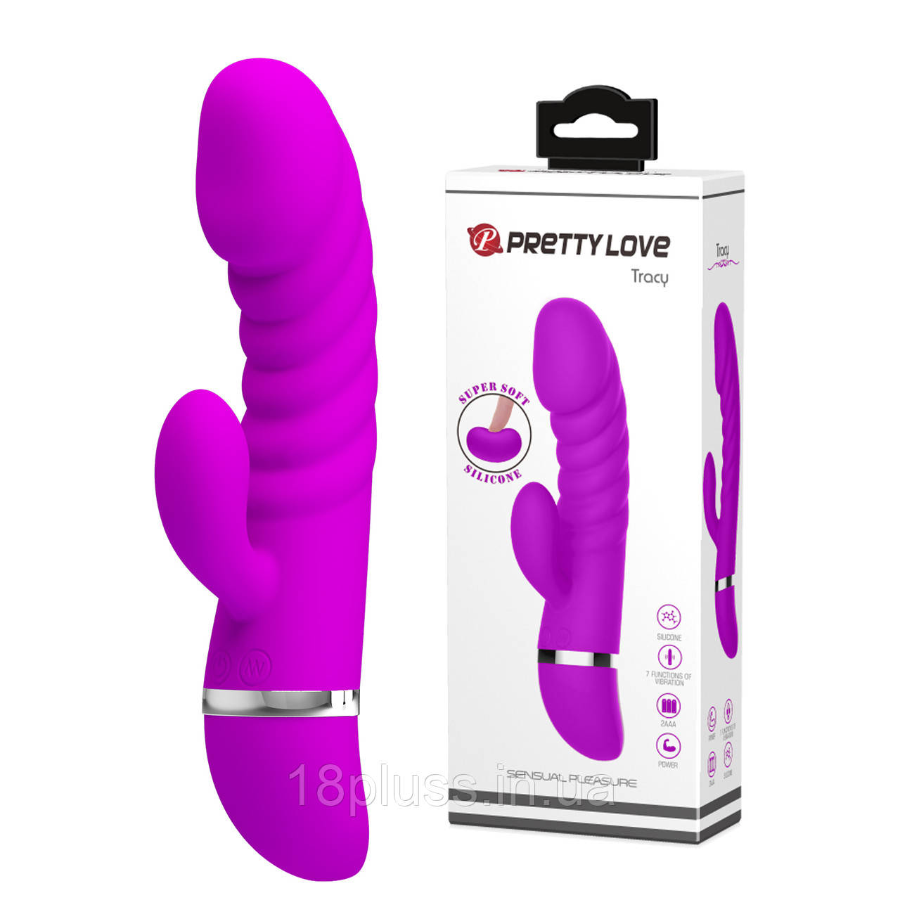 Вібратор-кролик з 7 режимами вібрації Pretty Love Tracy Vibrator – подвійна насолода для найяскравіших оргазмів, фото 1