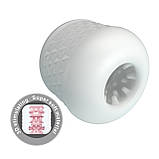 Компактний мастурбатор із подвійним входом та текстурованим каналом Pretty Love Masturbator Crystle White, фото 2