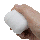 Компактний мастурбатор із подвійним входом та текстурованим каналом Pretty Love Masturbator Crystle White, фото 7