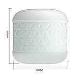 Компактний мастурбатор із подвійним входом та текстурованим каналом Pretty Love Masturbator Crystle White, фото 9