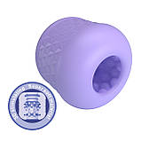 Компактний мастурбатор із подвійним входом та текстурованим каналом Pretty Love Masturbator Cary Purple, фото 2