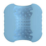 Компактний мастурбатор із подвійним входом та текстурованим каналом Pretty Love Masturbator Cole Light Blue, фото 5