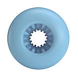 Компактний мастурбатор із подвійним входом та текстурованим каналом Pretty Love Masturbator Cole Light Blue, фото 6