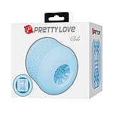 Компактний мастурбатор із подвійним входом та текстурованим каналом Pretty Love Masturbator Cole Light Blue, фото 10