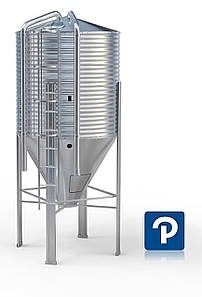 Силос для зберігання та транспортування корму 6,6 м3, 4,3 т, 180-2