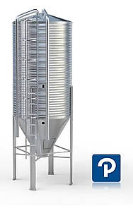 Силос для зберігання та транспортування корму 9 м3, 5,9 т, 180-3