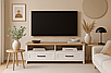 Стильна тумба під телевізор біла з шухлядами 140 см сучасна класика в спальню вітальню Verne VMV Holdnig, фото 3