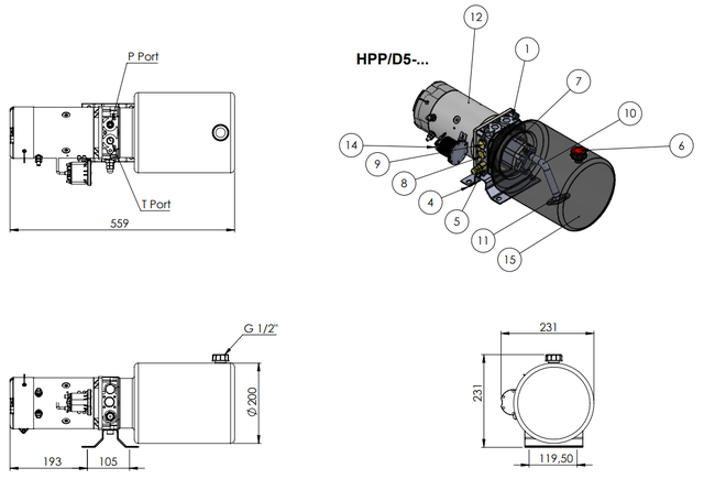 Гідравлічна схема Hydro-Pack