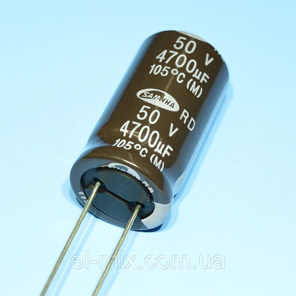Конденсатор електролітичний 4700мкФ 50В Samwha 105*C RD 22*41