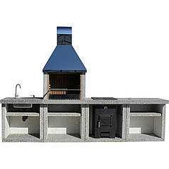 Вуличний камін-барбекю "Гарден Шеф" комплекс L