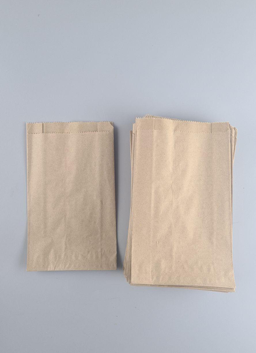 Бумажные пакеты саше крафт бурий, 140х50х240, 40г/м2 (100 шт), фото 1