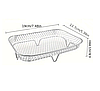 Рещітка прямокутні з нержавіючої сталі для аерогрилю мультипечі духовки 1шт SAN-9665, фото 4