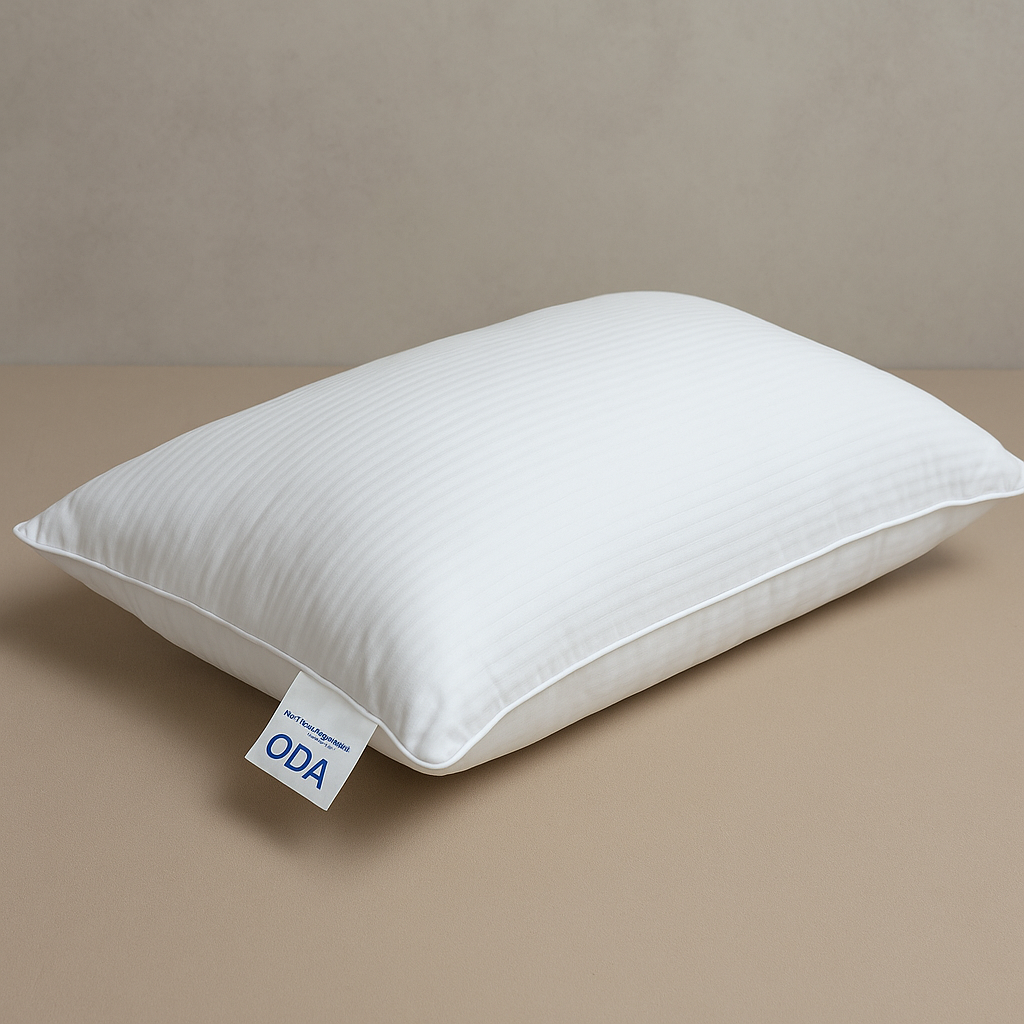 Подушка ODA Екопух 50×70см зйомний чохол зі 100% бавовни, фото 1