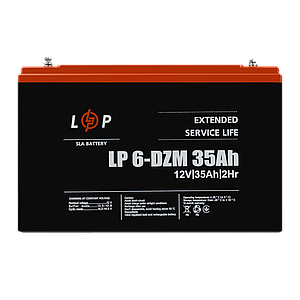 Тяговий свинцево-кислотний AGM акумулятор LP 6-DZM-35 Ah
