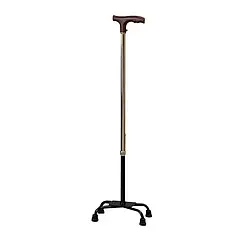 Тростина алюмінієва з чотирма опорами регулююча Ersamed FY934 (63-86 см) бронзова