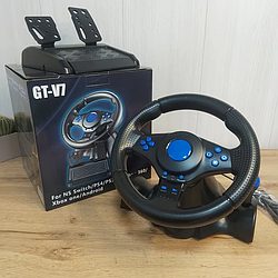 Ігрове кермо з коробкою передач і педалями для PS/ПК GT-V7