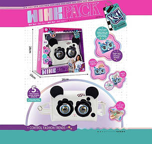 Сумочка інтерактивна ,кліпає очима ,реагує на дотик, фото 2