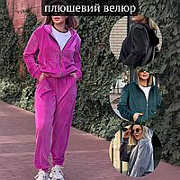Жіночий велюровий костюм демісезонний спортивний, велюровий домашній костюм жіночий