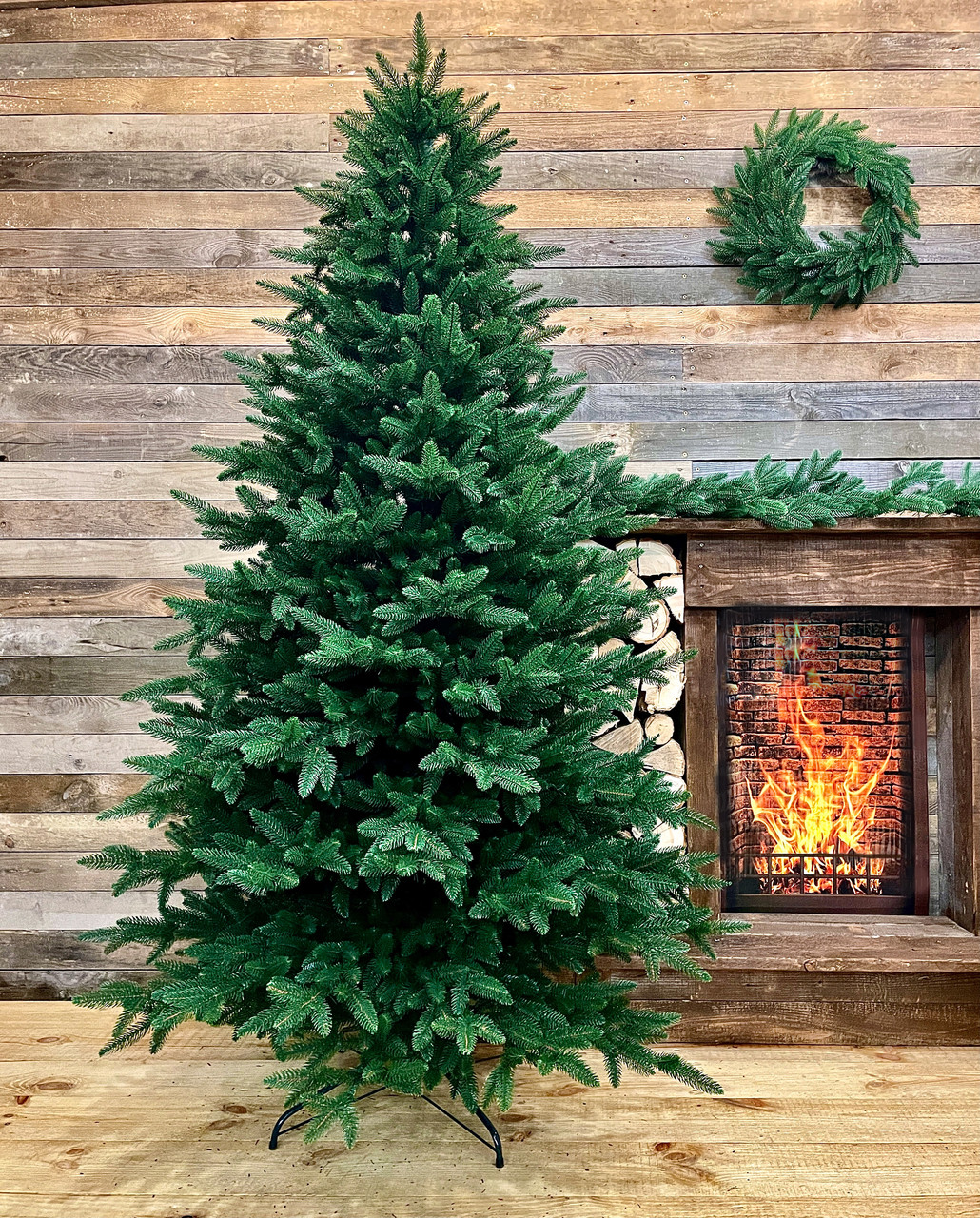 220 см Штучна ялинка новорічна лита Super Classic зелена, фото 1