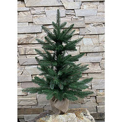 70 см Штучна ялинка новорічна лита Classic в мішковині зелена